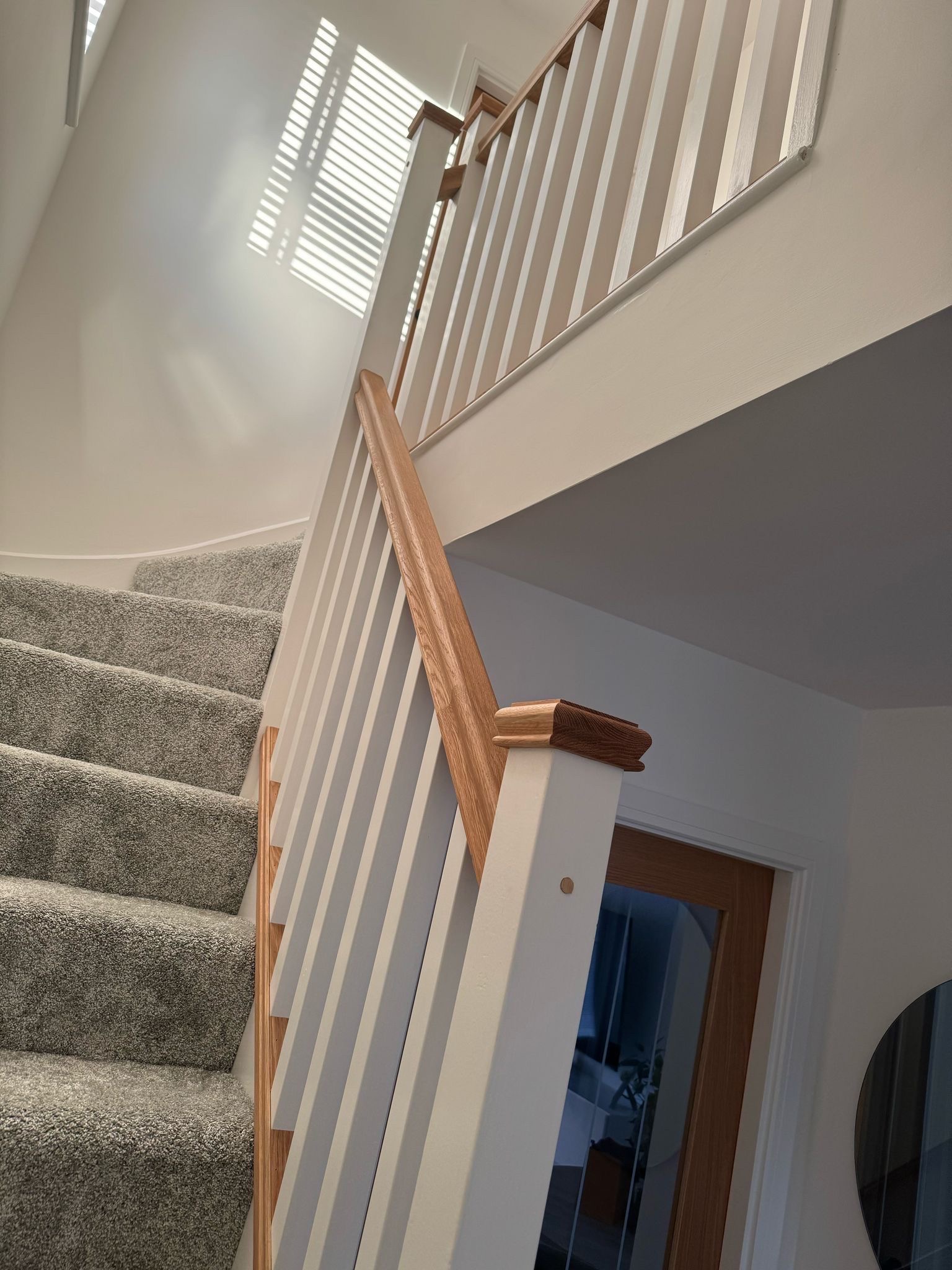 Oak staircase detail