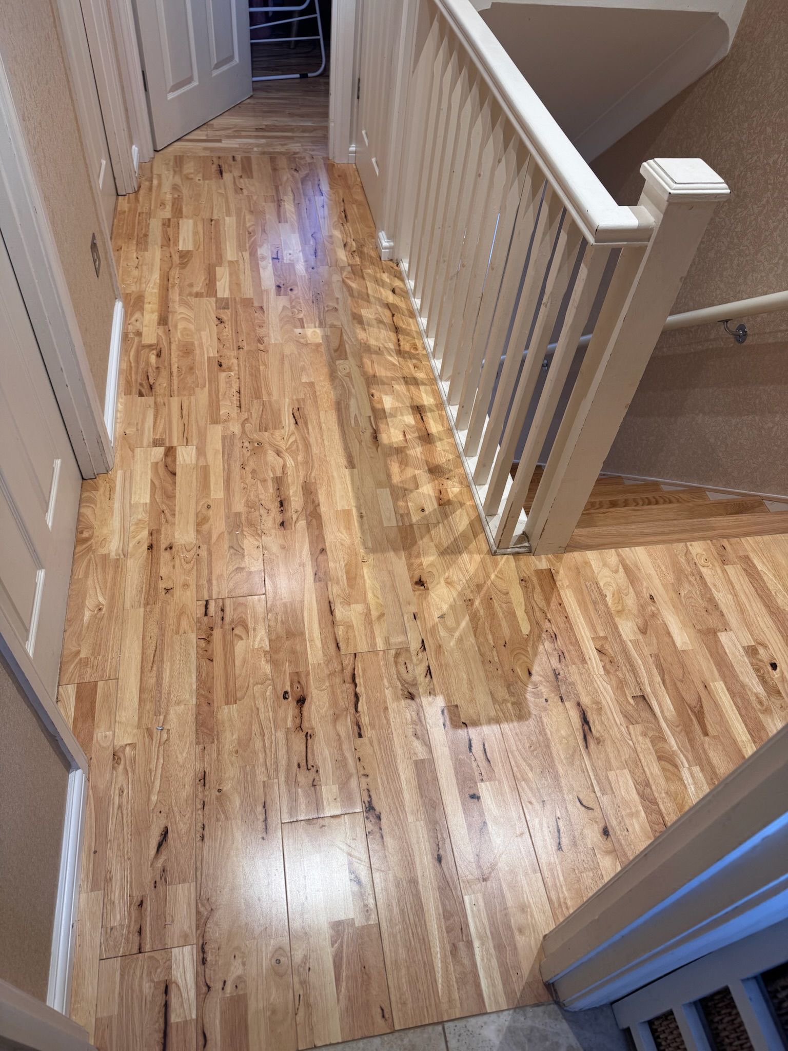 Oak staircase detail